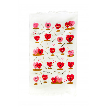 Полотенце кухонное 40х60 IzziHome - Любовь розовый