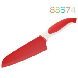 Нож 18 см сантоку красный Granchio 88674