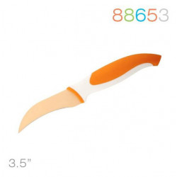 Нож 9 см для овощей изогнутый оранжевый Granchio 88653