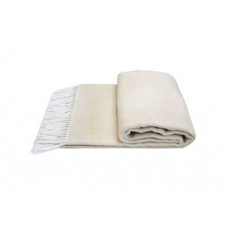 Плед 140х200 Vladi "Валенсия" Валенсия светло-бежевый