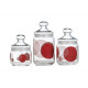 Набор банок для сыпучих 3пр Luminarc Constellation Red N1637