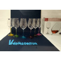 Набор бокалов для вина 350 мл Bohemia Viola Rainbow (квадрат)