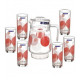 Набор для воды 7пр Luminarc Constellation Red G8277
