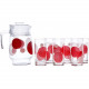 Набор для воды 7пр Luminarc Constellation Red G8277