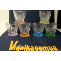 Набор стаканов для виски цветные Bohemia Plantica 250 мл-6шт