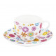 Чашка с блюдцем 100мл Krauff Blumen 21-244-015