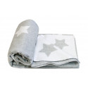 Одеяло-плед детское 100х140см Vladi "Звезда" серый