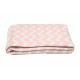 Одеяло-плед детское 100х140см Vladi "Зигзаг" розовый