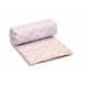 Одеяло-плед детское 100х140см Vladi "Зигзаг" розовый