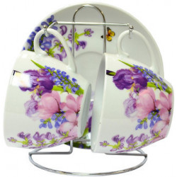 Сервиз чайный 5пр Keramia Пурпурные цветы K24-198-005