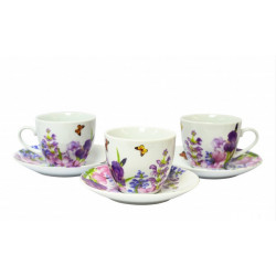 Сервиз чайный 12пр Keramia Пурпурные цветы K24-198-003