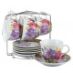 Сервиз чайный 13пр Оселя Большие цветы 22-22-008
