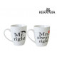 Набор кружек 360 мл Keramia Mr right и Mrs always right 21-272-053