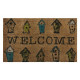 Коврик придверный Koko 40х60 IzziHome Welcome kus kafesi