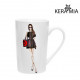 Кружка 390 мл Keramia Модная девушка 21-279-017