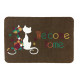 Коврик придверный Megan 40х60 IzziHome Kahve cift kedi