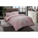 Постельное белье евро Tac ранфорс - Janna pembe v02 розовый