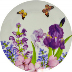 Тарелка обеденная 23см Keramia Пурпурные цветы K24-198-023
