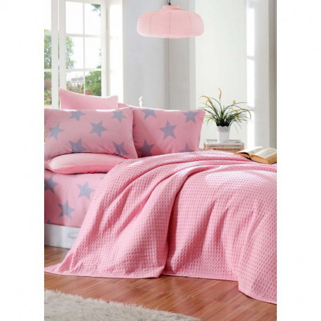 Постельное белье полуторное Eponj Home Paint Pike - BigStar pembe розовый
