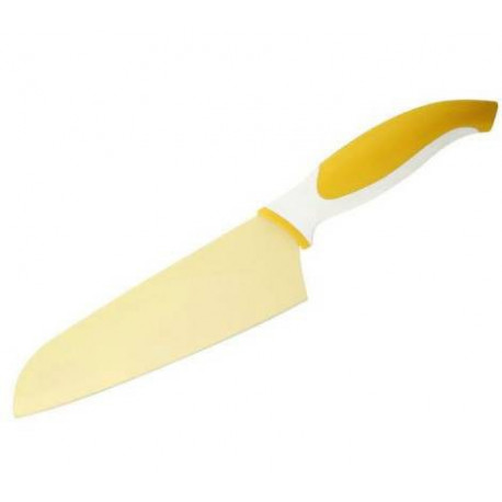 Нож 18 см сантоку желтый Granchio 88676