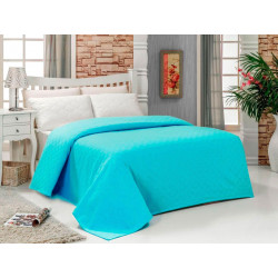 Покрывало вафельное Arya 200х240 Dama бирюзовый
