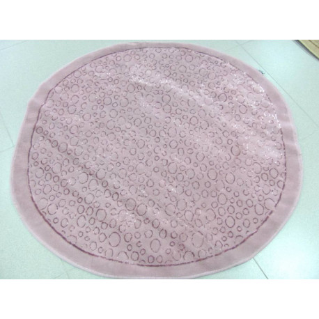 Коврик для ванной 120х120 Аrya - Hitit розовый