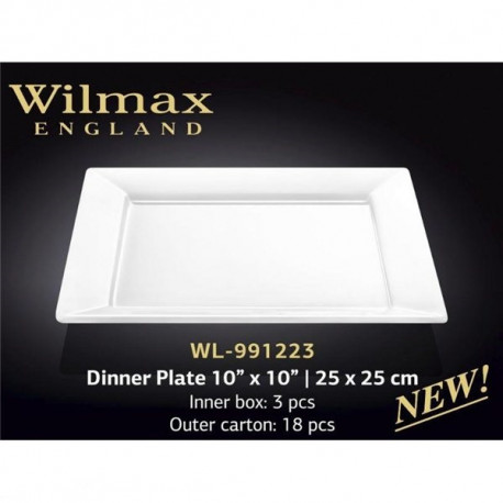Тарелка обеденная 25 Х 25 см Wilmax  WL-991223
