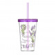 Стакан с трубочкой 660 мл Herevin Lavanda 161448-004