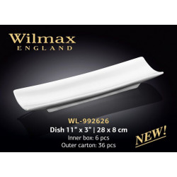 Блюдо прямоугольное Wilmax 28х8см WL-992626