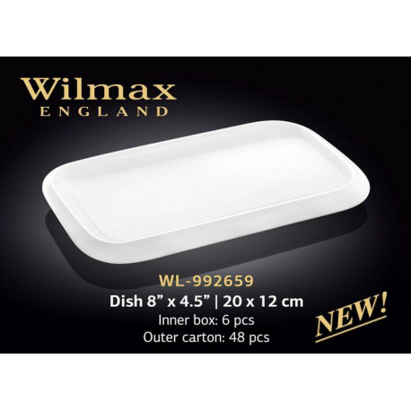 Блюдо прямоугольное Wilmax 20х12см WL-992659