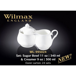 Набор сахарница и молочник -2пр Wilmax Color WL-995024/2C