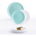 Сервиз столовый 18 предметов Luminarc Diwali Light Turquoise & White P5912