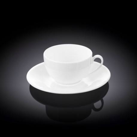 Чашка с блюдцем кофейная 80мл Wilmax WL-993187 / AB