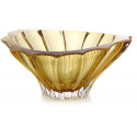 Конфетница 220 мм Bohemia Plantica Amber