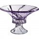 Фруктовница на ноге 305 мм Bohemia Oklahoma Amethyst