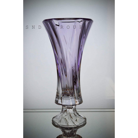 Ваза на ноге 400 мм Bohemia Oklahoma Amethyst