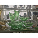 Ваза на ноге 400 мм Bohemia Plantica Green