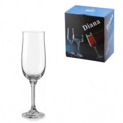 Набор бокалов для шампанского 180мл/6шт Bohemia Diana