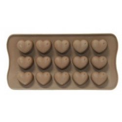 Форма для шоколада силиконовая сердце 20,5х10см Vincent VC-1406