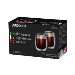 Набор стаканов для эспрессо 80мл/2шт Ardesto AR2608G