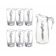Набор для напитков 7 предметов Luminarc Flame Sparkle Silver N0790
