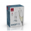 Набор бокалов для шампанского 190мл/6шт Rona Swan 6650/190