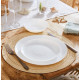 Тарелка обеденная 26 см Luminarc Ammonite White P8823