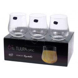 Набор стаканов низких 350мл/6шт Bohemia Tulipa Optic
