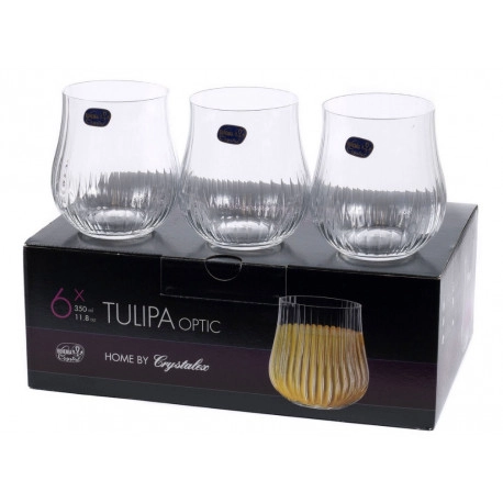 Набор стаканов Tulipa Optic 6шт 350мл CR350201TO