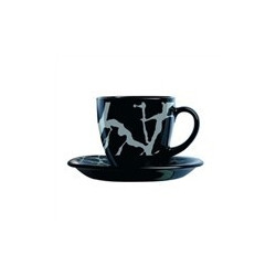 Luminarc Dripping Black Набор чайный 220мл-12пр G9672