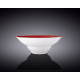 Тарелка глубокая 20см Wilmax Spiral Red WL-669222 / A