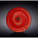 Тарелка обеденная 23см Wilmax Spiral Red WL-669213 / A