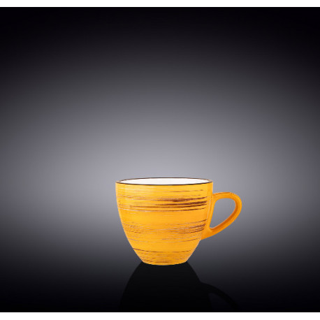 Чашка для капучино 190мл Wilmax Spiral Yellow WL-669435 / A