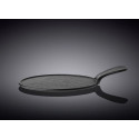 Блюдо для подачи с ручкой 30,5х21,5см Wilmax Slatestone Black WL-661137 / A